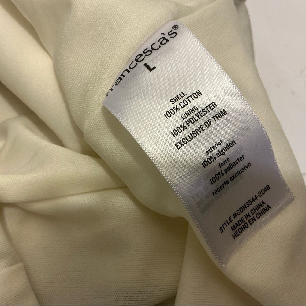 Francesca’s Marcia Floral Ruffle Strap Midi Dress Size L - Picture 10 of 10